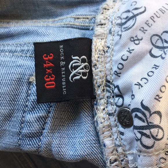 GUC MensRock and Republic Henlee  jeans size 34x30 - Picture 7 of 10